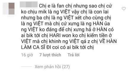 Chỉ vì một status vui, Hari Won bị chỉ trích dùng tiếng Hàn, khinh người Việt-3