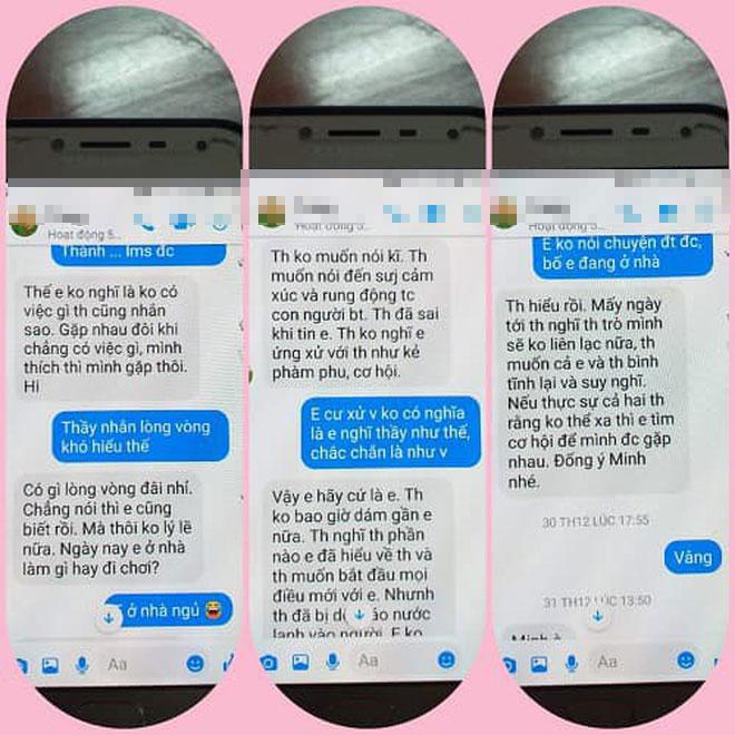 Loạt tin nhắn gạ tình nữ sinh lớp 10 của thầy giáo 40 tuổi trường chuyên Thái Bình khiến dân mạng rúng động-2