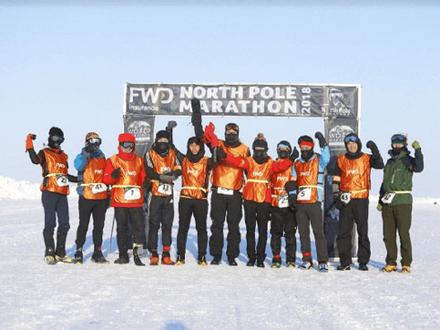 Nhiên 'Everest' chinh phục marathon Bắc Cực