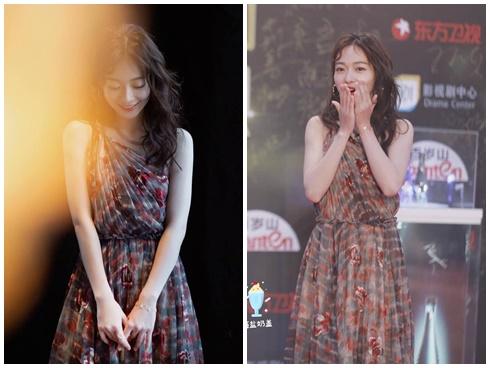 Giây phút rớt mất 'của hồi môn' của Ngô Cẩn Ngôn trên thảm đỏ được ghi lại sống động