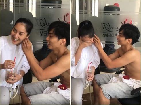 Chứng kiến Khánh Thi nước mắt lã chã vì được nhận quà sinh nhật, Phan Hiển rung đùi cười không thể đáng yêu hơn-4