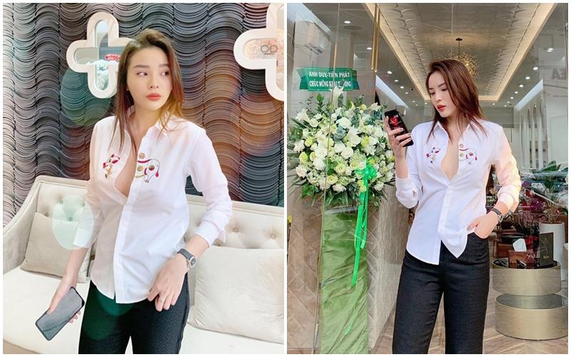 Thêm 1 mẫu áo sơ mi quốc dân lấy lòng từ hoa hậu Kỳ Duyên, Phương Khánh đến các cầu thủ như Văn Thanh, Bùi Tiến Dũng-3