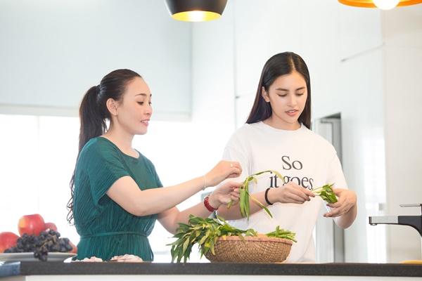 Hoa hậu Trần Tiểu Vy thừa hưởng gene đẹp xuất sắc từ ai?-2