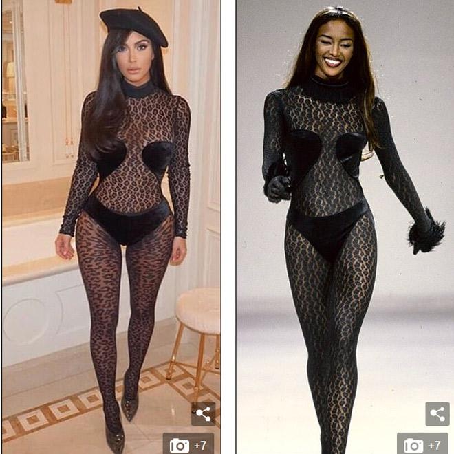 Kim siêu vòng 3 lại gây xôn xao khi mặc nội y ra phố-1