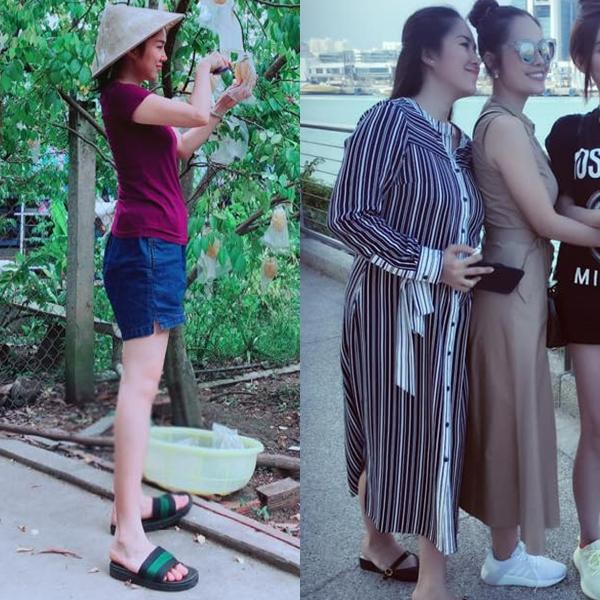 Hội chị em chia sẻ ảnh bà bầu Lê Phương thân hình phát tướng, khác biệt 180 độ-4