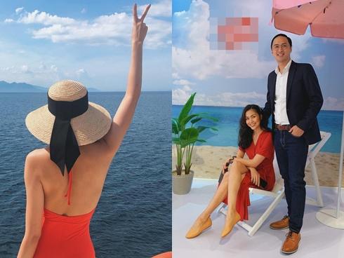 Hiếm hoi lắm mới diện bikini, Tăng Thanh Hà gây xốn xang với khoảnh khắc khoe lưng trần gợi cảm