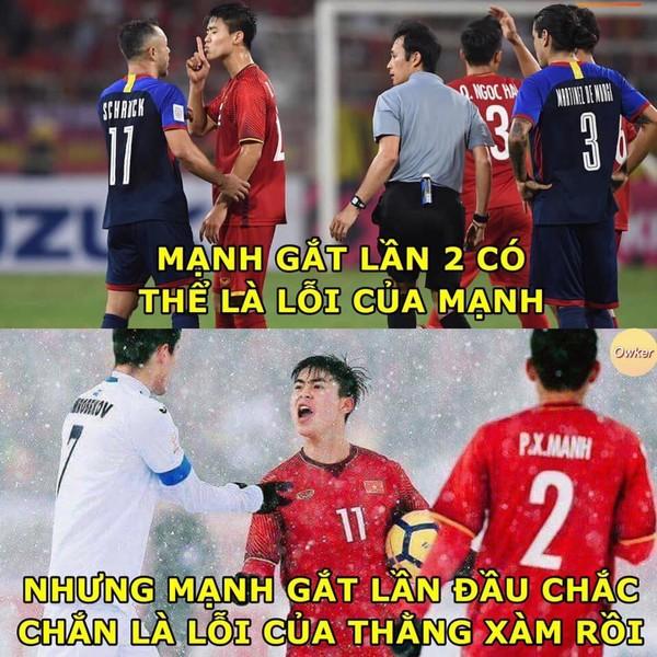 Ảnh chế cực ‘lầy lội’ của các chàng tuyển thủ Việt theo triết lý tình yêu của Miss Hương Giang khiến dân mạng cười nghiêng ngả-6