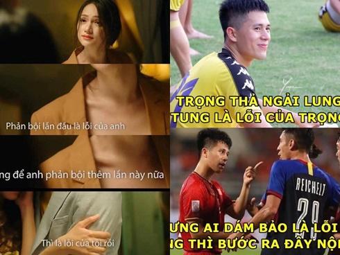 Ảnh chế cực ‘lầy lội’ của các chàng tuyển thủ Việt theo triết lý tình yêu của Miss Hương Giang khiến dân mạng cười nghiêng ngả