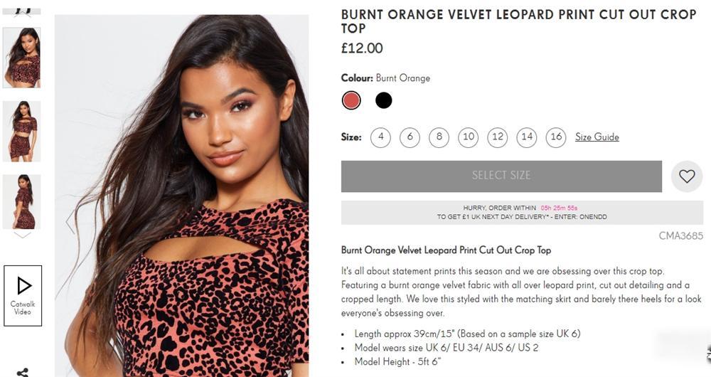 Thảm họa mua hàng online: crop top da báo cut-out sexy trên người mẫu thành trang phục lộ thiên hết vòng 1-4