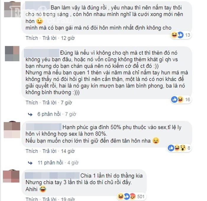 Cô gái 3 lần bị chia tay chỉ vì từ chối chuyện ấy và lời khuyên CƯỜI CHẢY NƯỚC MẮT của dân mạng-2