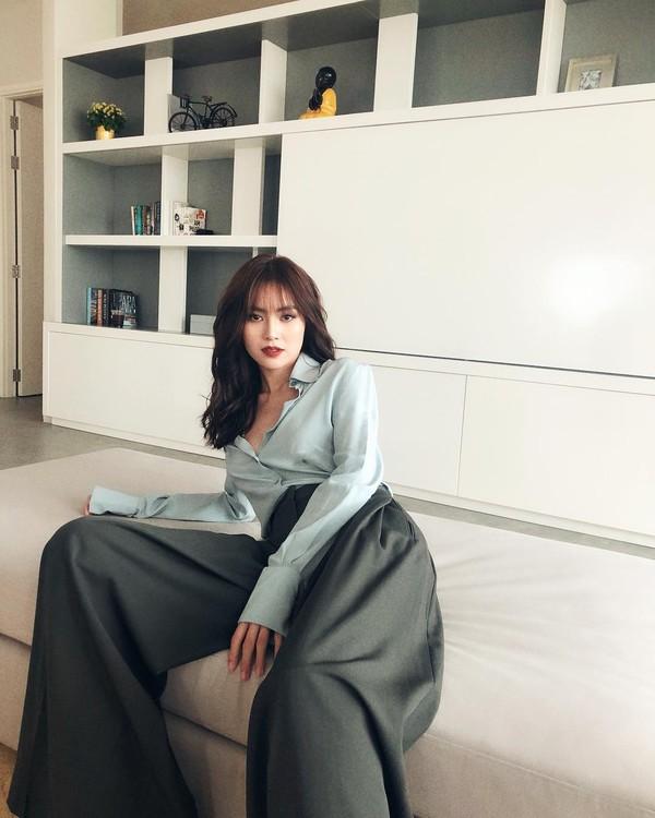 Mốt quần ống rộng được Sao Việt lăng xê rầm rộ-2