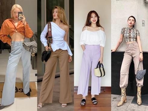 Mốt quần ống rộng được Sao Việt lăng xê rầm rộ