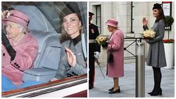Lần đầu dự sự kiện riêng cùng Nữ hoàng, Kate Middleton thể hiện đẳng cấp thời trang và cách ứng xử của 1 Hoàng hậu tương lai