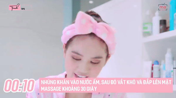 Chỉ với 1 chiếc khăn, Ngọc Trinh chia sẻ bí kíp tẩy trang trong vòng 5 phút giúp da ngăn ngừa lão hóa siêu hiệu quả-1
