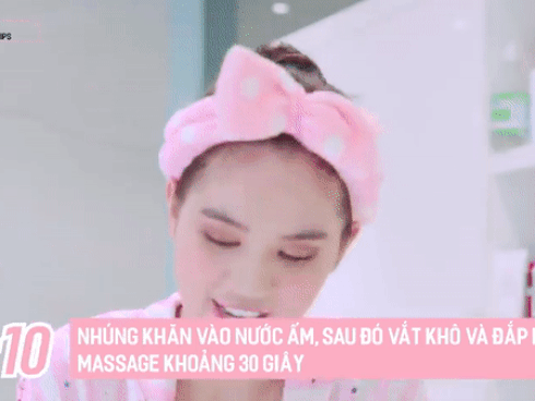 Chỉ với 1 chiếc khăn, Ngọc Trinh chia sẻ bí kíp tẩy trang trong vòng 5 phút giúp da ngăn ngừa lão hóa siêu hiệu quả