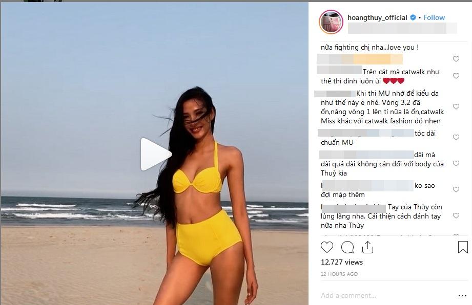 Trước tin đồn rục rịch dự thi Miss Universe 2019, Hoàng Thùy liên tiếp thả bùa yêu bằng loạt clip bikini không thể nóng bỏng hơn-2