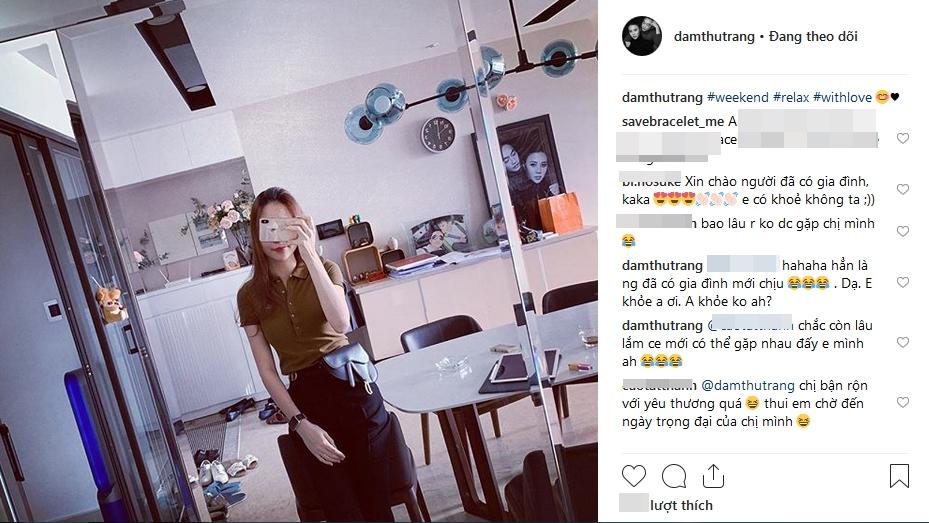 Đàm Thu Trang từ chối mọi cuộc vui sau khi đính hôn với Cường Đô La-2