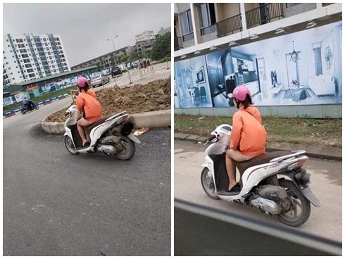 Sốc với hình ảnh cô gái 'mặc quần như không mặc' phi như bay trên đường
