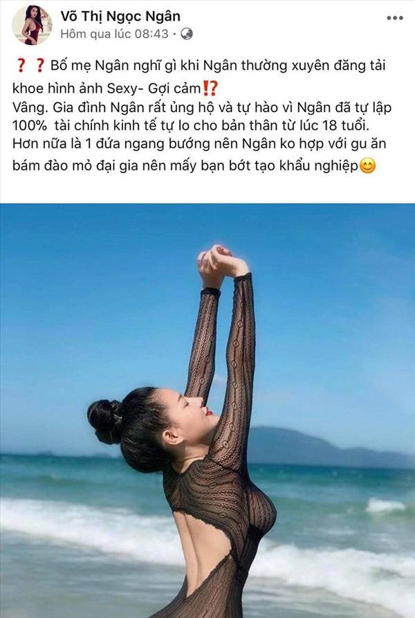 Ngân 98 khẳng định bố mẹ ủng hộ và tự hào khi thấy con gái đăng ảnh sexy?-1