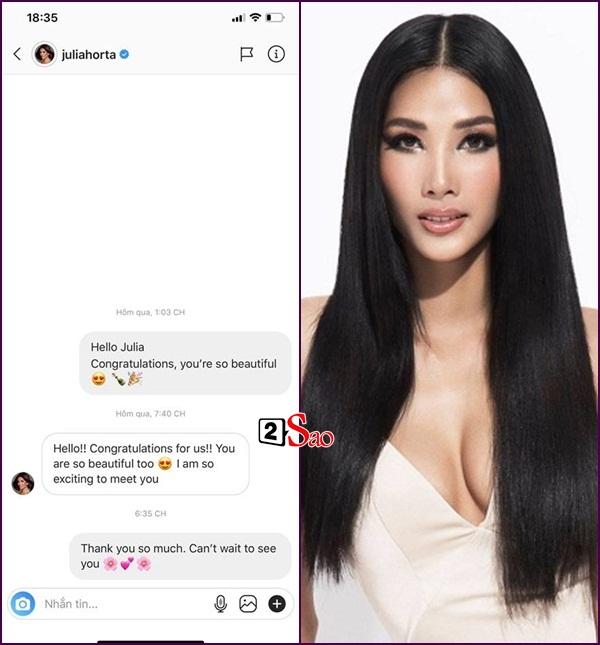 Nhắn tin làm quen đối thủ Brazil tại Miss Universe 2019, Hoàng Thùy nhận cái kết bất ngờ từ cực phẩm mỹ nhân-2