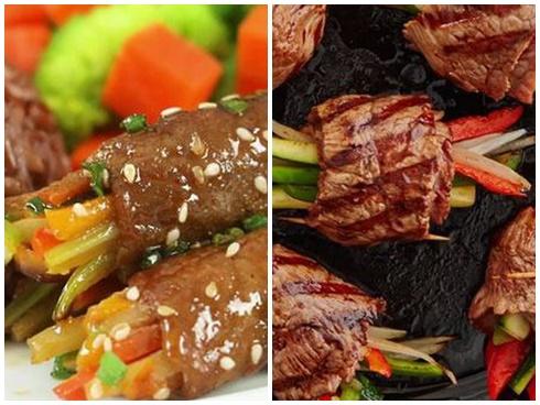 Clip: Cách làm thịt bò cuộn rau củ nướng thơm lừng