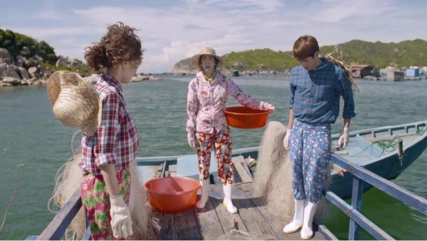 Lan Ngọc dùng vợt cá cứu Bình An suýt chết đuối trong tập 35 Mối Tình Đầu Của Tôi-9