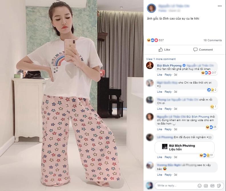 Bích Phương thử nghiệm quần quét mạng nhện mà bị fan photoshop chân ngắn tủn liền giận dỗi: Thứ fan tốt nết, tôi khen-2