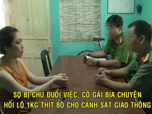 Cái kết ĐẮNG NGẮT của cô gái bịa chuyện hối lộ CSGT 1 kg thịt bò