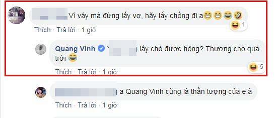 Được khuyên lấy chồng thay vì lấy vợ, Quang Vinh đáp trả ai nấy giật mình: Lấy chó được không?-4