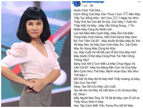 Cát Phượng trần tình về status công khai chửi mắng người đàn ông nhân cách ô uế-1