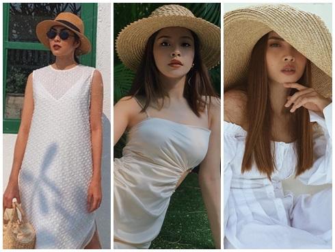Tăng Thanh Hà, Chi Pu lăng xê mũ cói rộng vành cho mùa hè