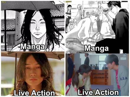 Loạt ảnh cho thấy từ manga lên phim live-action không có sự khác biệt nhiều