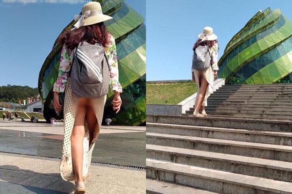 Giữa thành phố Đà Lạt, ai cũng sốc tận óc vì phải chứng kiến cô gái trẻ không mặc quần mà cứ hồn nhiên dạo khắp thắng cảnh-1