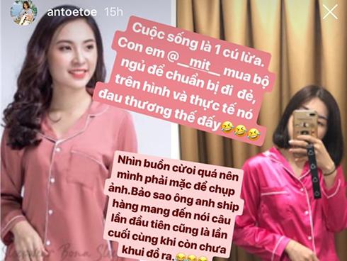 Em của hot girl nổi tiếng đặt online bộ pijama để 'đi đẻ cho sang', khi nhận hàng chỉ biết kêu trời