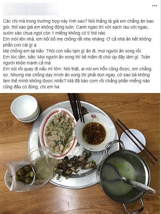 Nhà chồng để lại cơm thừa canh cặn cho nàng dâu ở cữ và màn xử lý khiến hội chị em hả hê-1