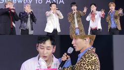 Chỉ bằng hộp giấy ăn, Super Junior thổi nến mừng sinh nhật cực hài cùng fan Việt ngay trên sân khấu