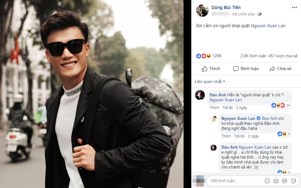 Khoe vẻ đẹp trai khác lạ, Bùi Tiến Dũng khiến Bảo Anh phản ứng sốc: Hay nhận nhà quê mà nay chanh sả trông thấy-1