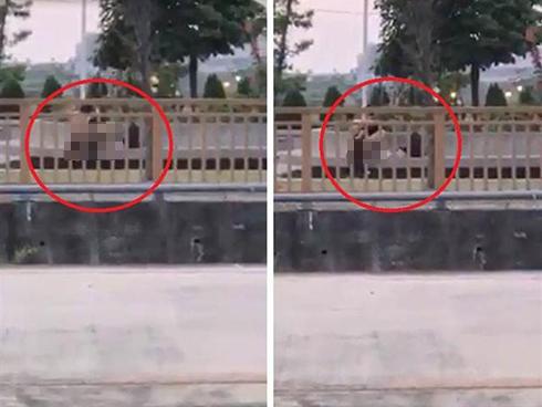 Cặp nam nữ vô tư diễn cảnh nóng ngay trên vỉa hè nhưng vị trí 'hành sự' mới khiến dân tình nóng mắt