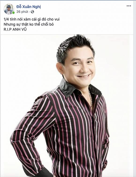 Sao Việt bàng hoàng đến xót thương tột độ khi nghệ sĩ Anh Vũ qua đời đột ngột trên đất Mỹ-3
