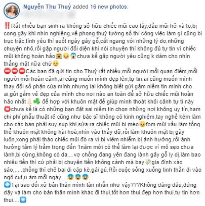 Thu Thủy nhiệt tình tư vấn thẩm mỹ nhưng liệu có ai dám nối gót cô khi thấy gương mặt tròn quay, sưng phồng thế này?-1