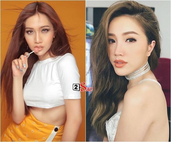 Hôm trước còn là song sinh của Thúy Ngân, hôm nay hoa hậu chuyển giới Nhật Hà đã lại giống Bảo Thy như lột-2