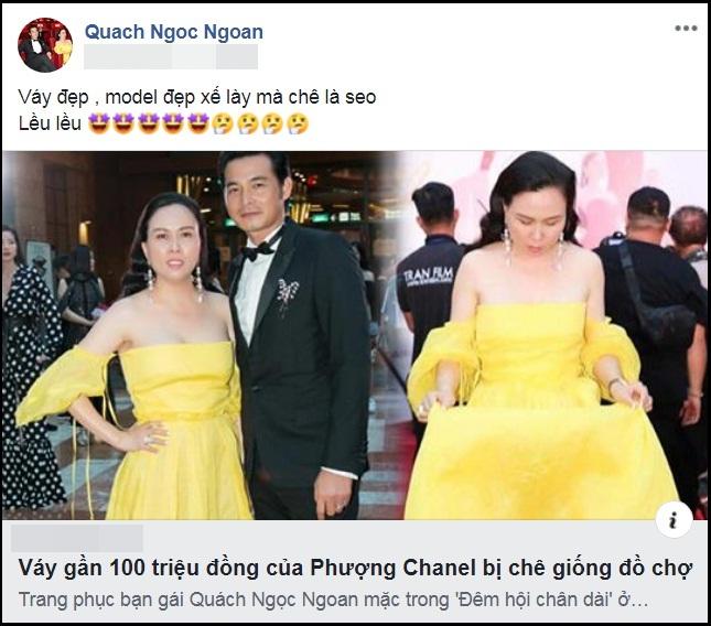Phượng Chanel mặc váy 100 triệu mà như hàng chợ, Quách Ngọc Ngoan bênh: Váy đẹp, người đẹp thế mà chê-5