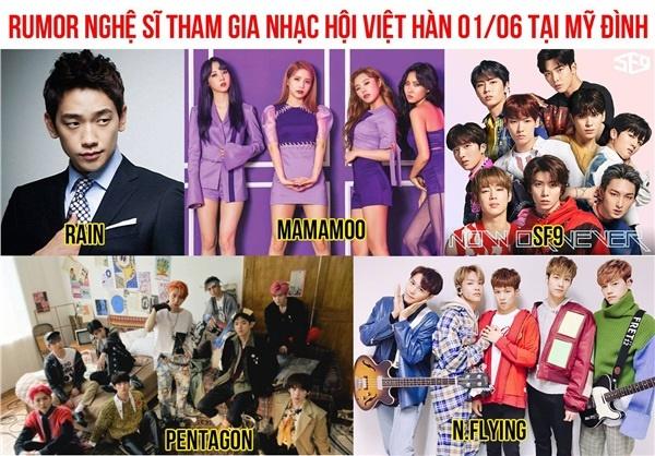 Dân tình náo loạn trước danh sách dự đoán dàn sao Hàn sắp đổ bộ đại nhạc hội ở Việt Nam, có cả Bi Rain và Mamamoo-1