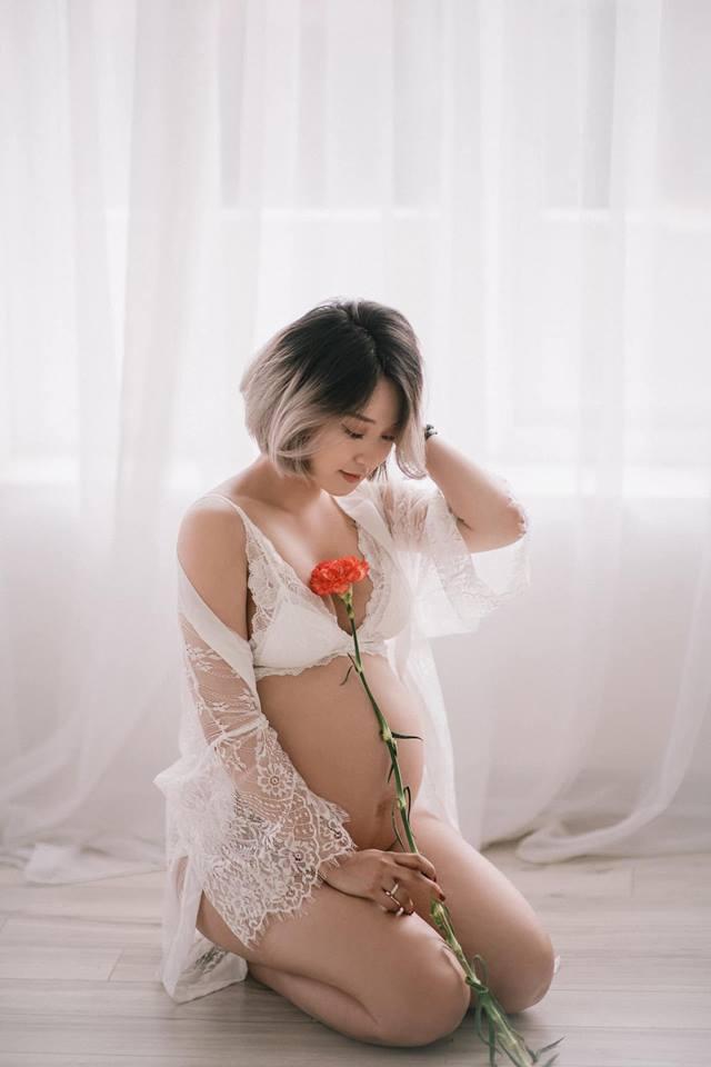 Thông báo lấy chồng 2 chưa lâu, hot-mom Mi Vân gây chú ý khi trút xiêm y dù bụng bầu vượt mặt-1