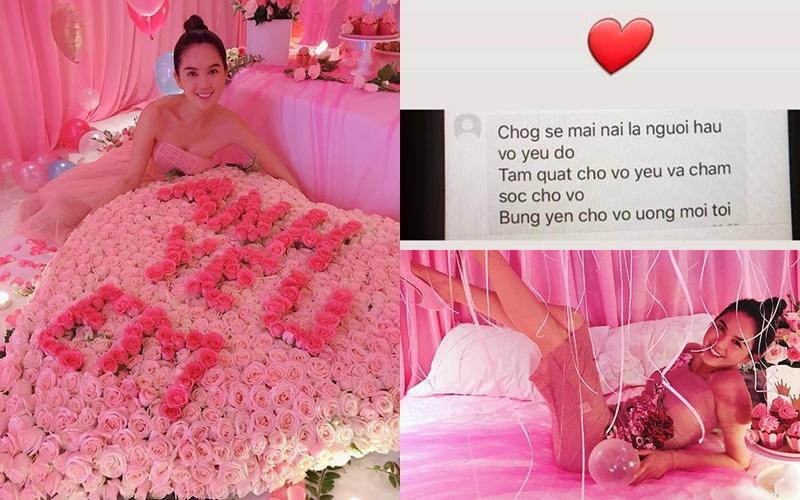 Chiều Ngọc Trinh như bạn trai lớn tuổi: Biến căn phòng mỹ nhân thành pink room để kỷ niệm 2 năm ngày yêu-9