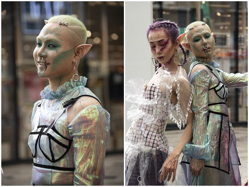 Ngắm những bộ cánh street style ngày đầu Vietnam International Fashion Week mà tưởng Halloween đến sớm nửa năm-4