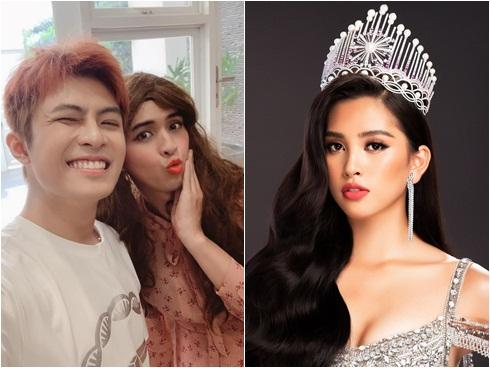 Chỉ nhờ một tấm hình giả gái xuất sắc, dân mạng phát hiện Hồ Quang Hiếu có tướng phu thê với đương kim Hoa hậu Việt Nam