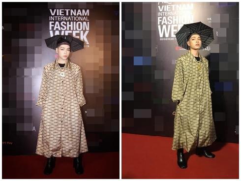 Ô kìa, trời không mưa mà Đức Phúc diện cả combo áo mưa, mũ ô như thầy pháp bắt ma