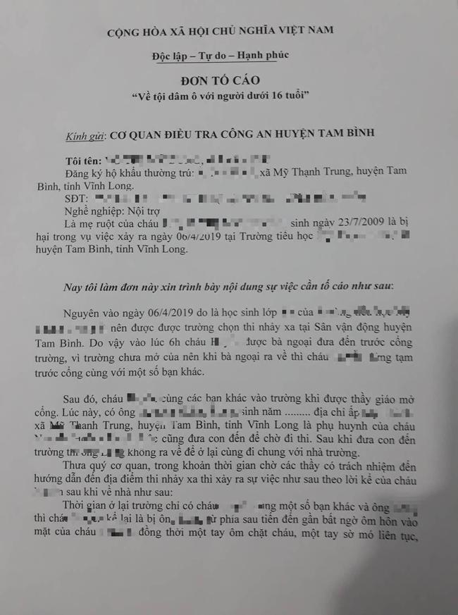 Vĩnh Long: Bé gái 10 tuổi hoảng sợ, không dám đi học sau khi nghi bị phụ huynh của học sinh khác sàm sỡ-2