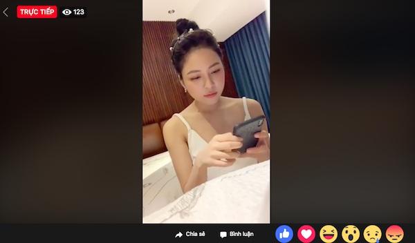 Giữa tâm bão lộ clip nóng, Trâm Anh thản nhiên livestream?-1